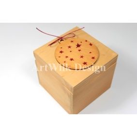Wooden box - "Christmas ornament"