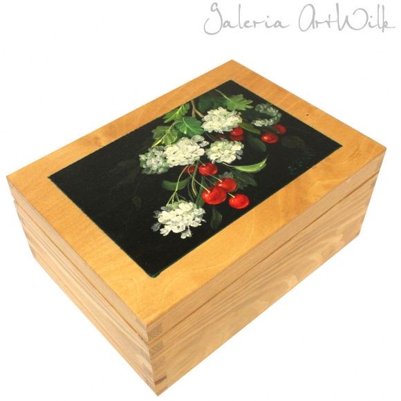 Wooden box - "Cherries"