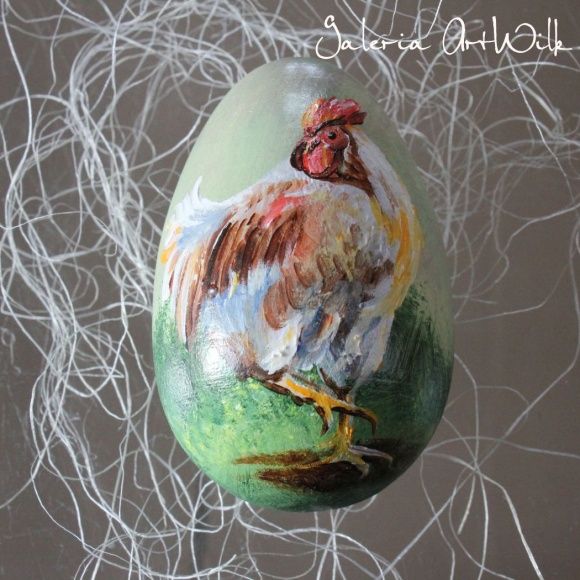 Wooden Easter egg 