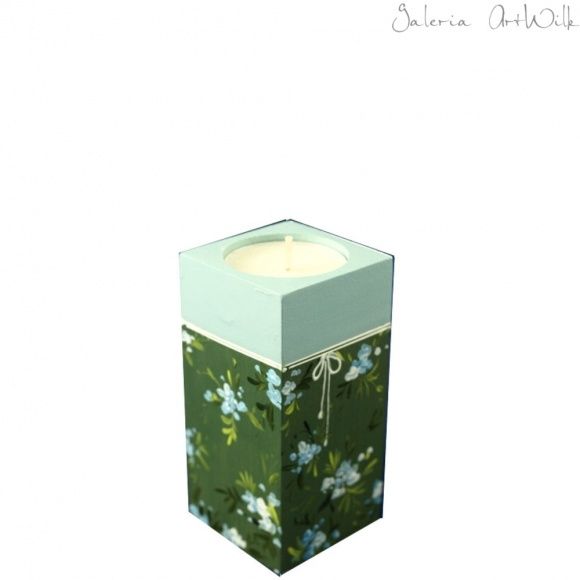 Candlestick - "Mint meadow"