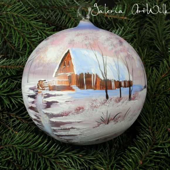 Hand painted glass ball 15/31/767