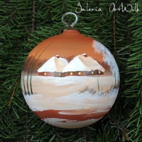 Hand painted glass ball 10 / 31 / 251